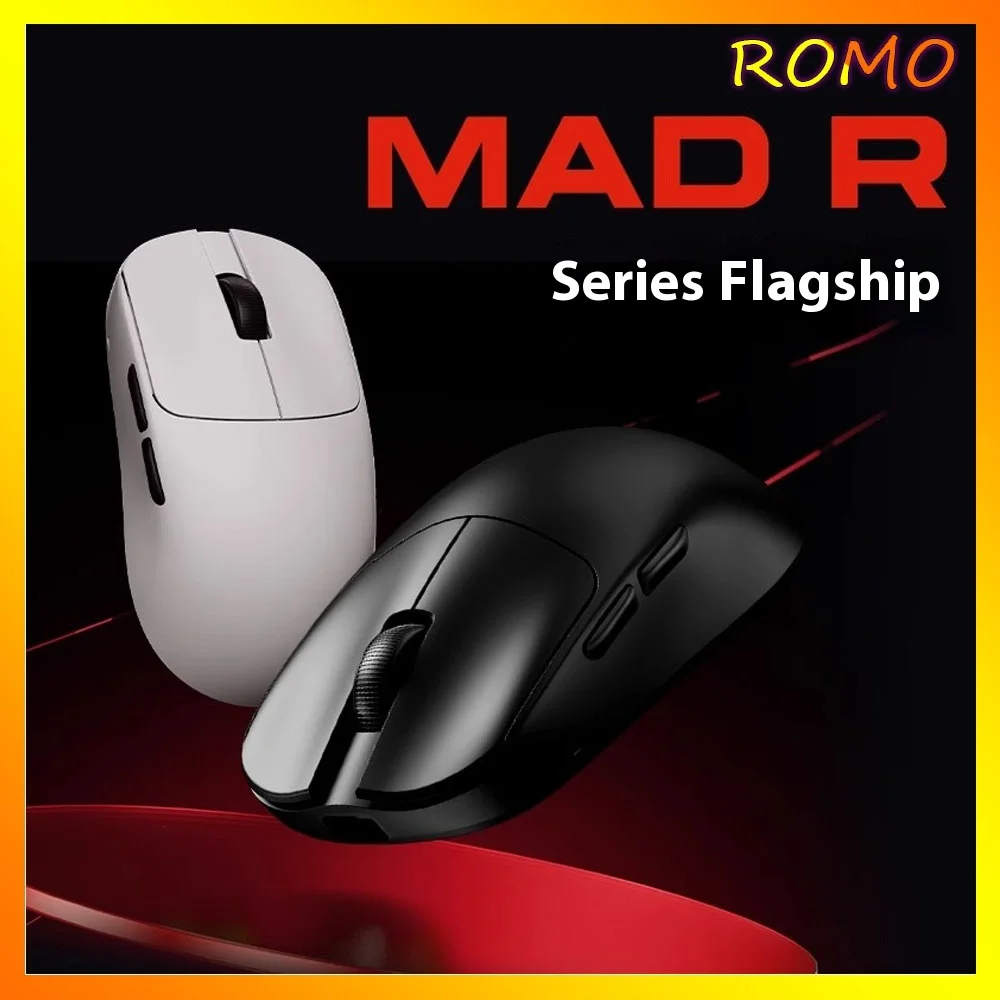 The New Vxe Mad R/R Major Gaming E-Sports Mouse Paw3395/3950 Dual-Mode Nonporous Lightweight Ergonomic Standard 8k