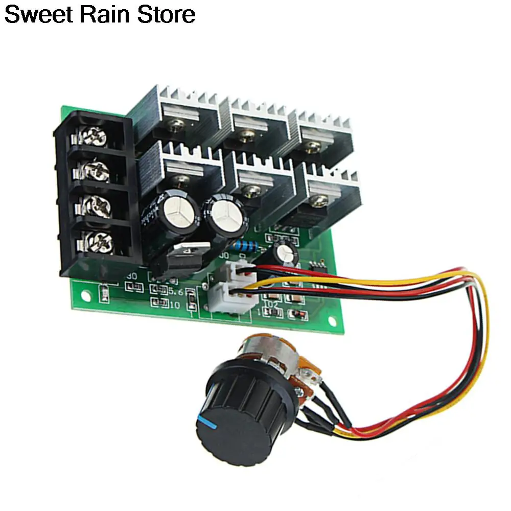 DC 9-55V 40A 2000W PWM DC Motor Speed Regulator High Power Linear Speed Control 9V 12V 24V 36V 48V