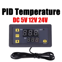 Inteligentny regulator temperatury PID termostat cyfrowy termometr ledowy wyświetlacz miernik łącznik przekaźnikowy 5V 12v 24v DC