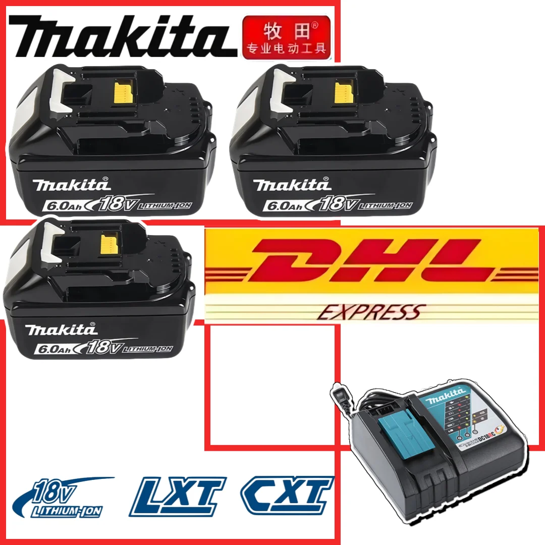 

Высокопроизводительная аккумуляторная батарея Makita 18 В, 18 В, 6 Ач, литий-ионный элемент с индикатором батареи для аккумулятора электроинструмента Makita