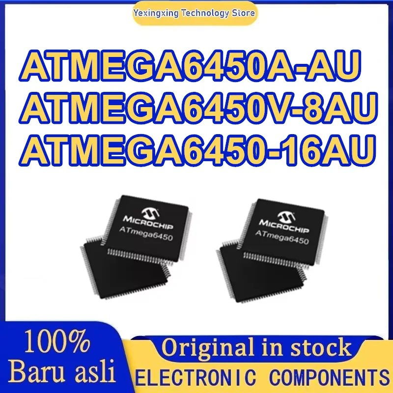 ATMEGA6450V-8AU ATMEGA6450A-AU ATMEGA6450-16AU ATMEGA6450V ATMEGA6450A ATMEGA6450 ATMEGA IC MCU Chip TQFP-100 in stock