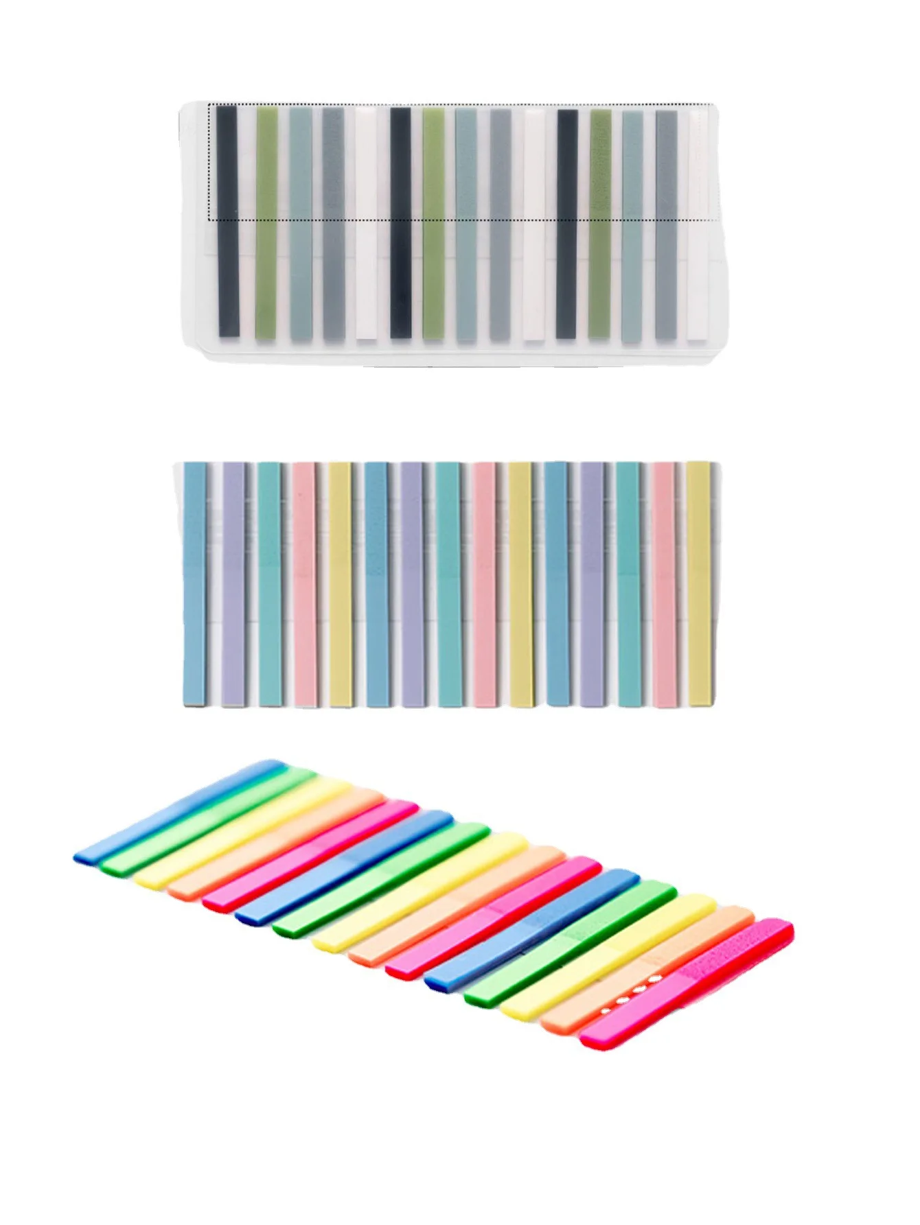 Extremely Thin Strip Able To Write Colorful Transparent Convenience Stickers Student Stationery Reading Notes Label Stickers