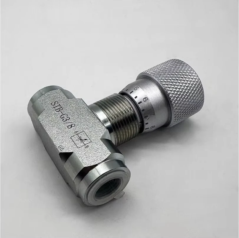 Hydraulic Flow Control Valve Two Way with Carbon Steel Body and Adjustable Flow for Use in Oils Fuels Air and Gases