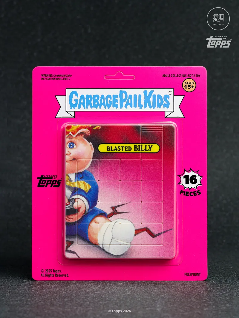 Topps Garbage Pail Blasted Billy 16 Pieces Puzzle Set Trendy Collectible Desktop Decoration For Adult Hobbyists