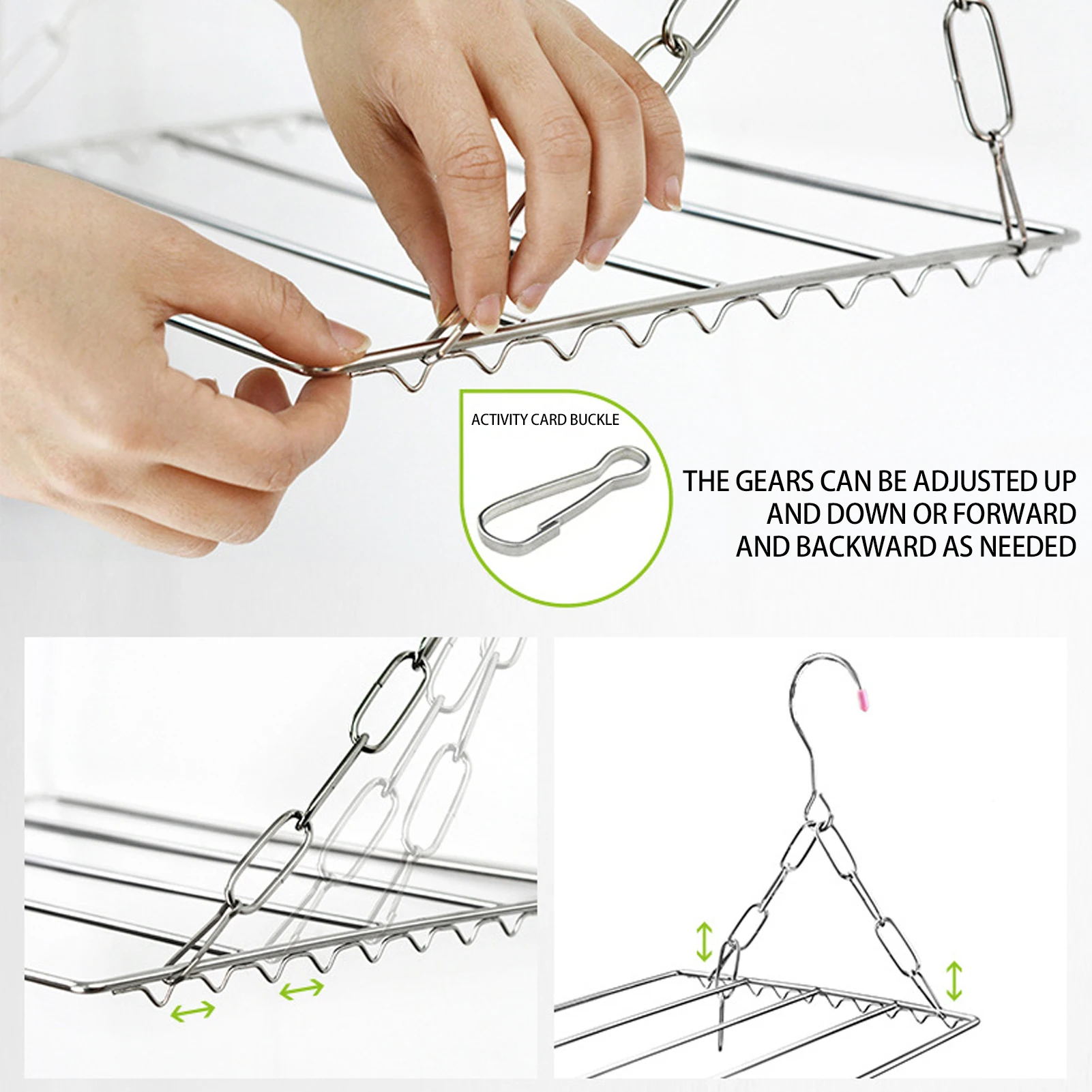 Laundry Drying Rack Stainless Steel Rust Resistant Drying Rack For Underwear Socks Tie Scarf Balcony Laundry Room Storage Rack