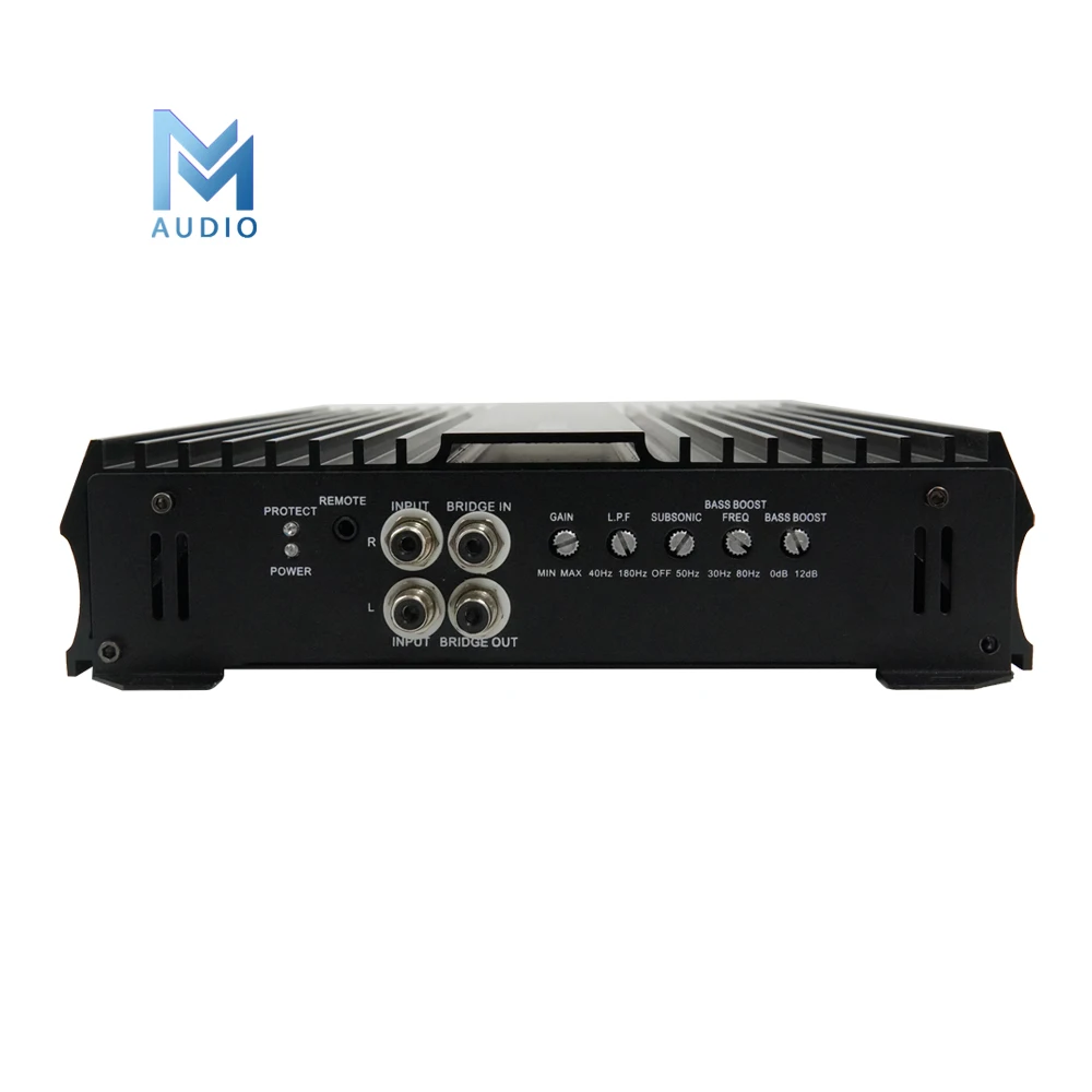 Pabrik grosir Amplifier Audio mobil Kelas D MONO blok daya besar 1500 watt RMS subwoofer untuk mobil dengan Amplifier V12