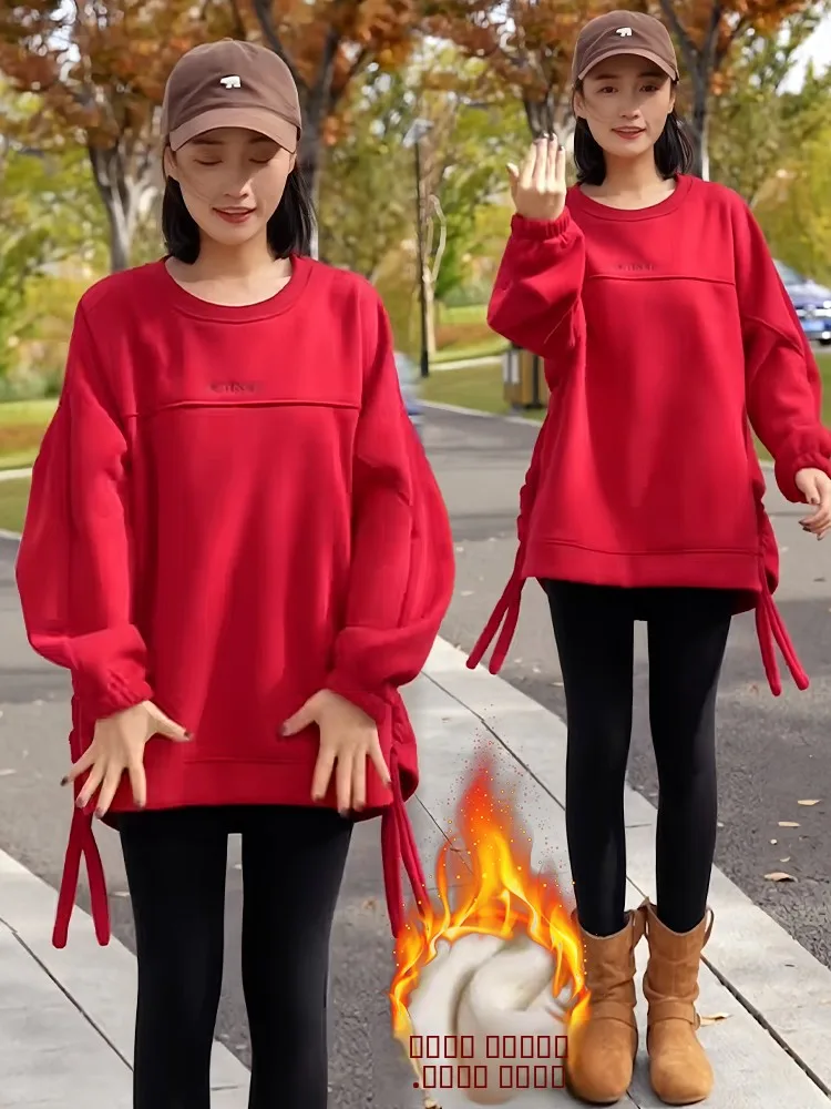 

Женская толстовка с капюшоном на подкладке Ele Fce Faion Long Sve, зимняя новинка, духи, ветер, высококачественный удобный топ