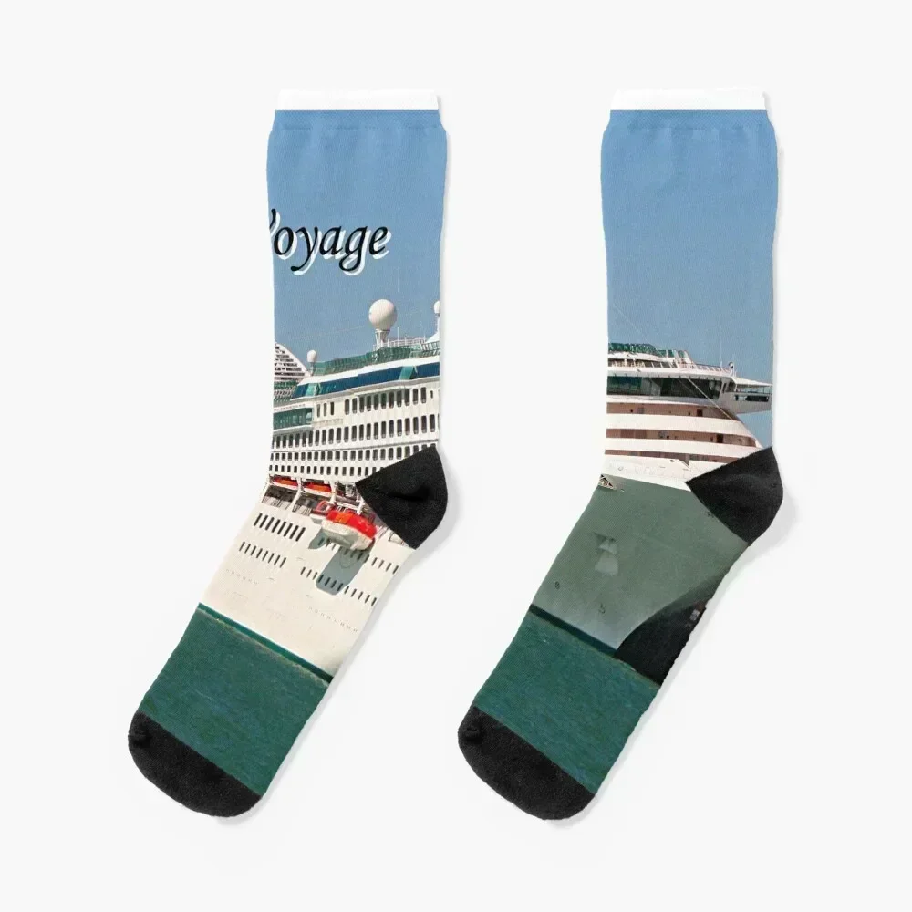 Bon Voyage cruise ship Socks christmas gift designer Socks Men's Women's