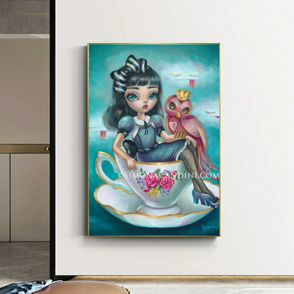 Big Eyes Mermaid Doll Gothic Diamond Painting Cross Stitch 5D DIY Art Pictures Printed Crafts Mosaic Embroidery Home Decor Gift