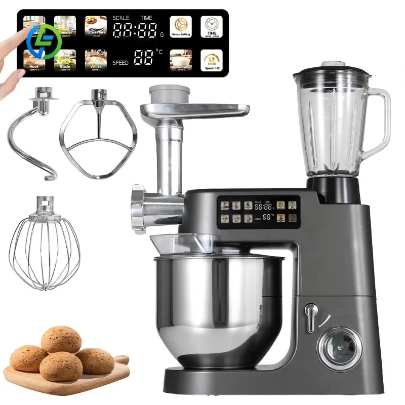 Stand Mixer Cake Food Planetary Dough Mixer Kitchen Machines Small Household Appliances Auto Program Customized