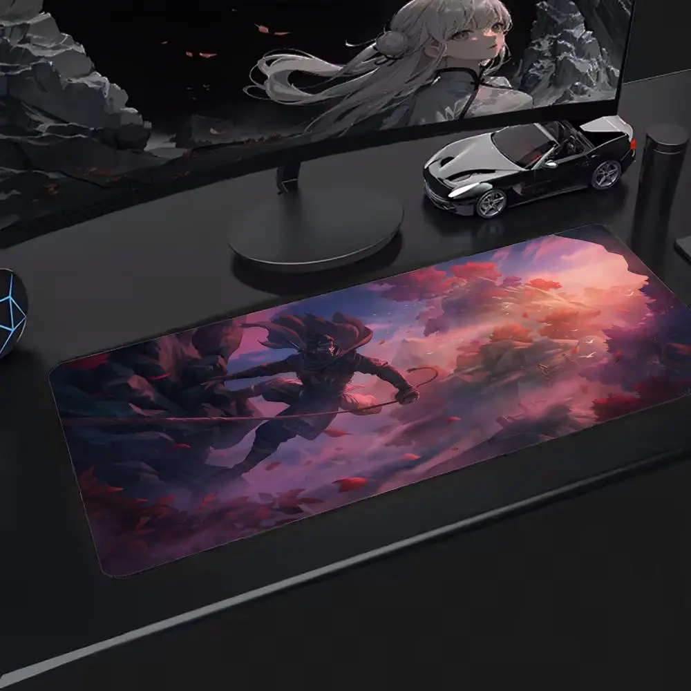 Alfombrilla de ratón Sekiro Shadows Die Twice, alfombrilla de ratón de gran tamaño, superficie extendida para juegos, respaldo antideslizante, perfecta para uso en escritorio