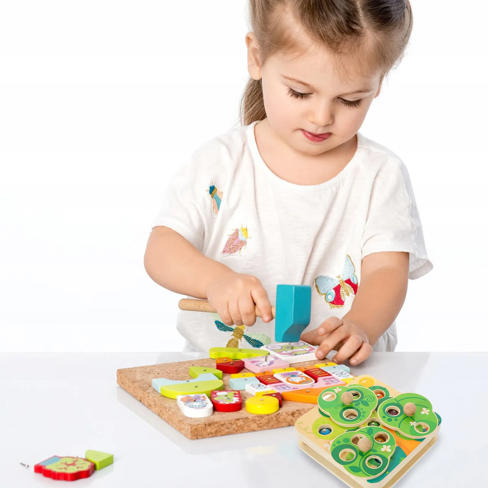 

1Set Wooden Magnetic Bird Catch Bug Game Early Educational Plaything for Kids Cognitive Development Toy Bird Catch Bug Game