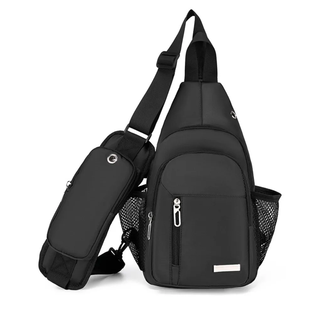 

Glow Men's Chest Bag Waterproof Large Capacity Casual Phone Pouch Multifunctional Commuting Cycling Shoulder Bag Boys
