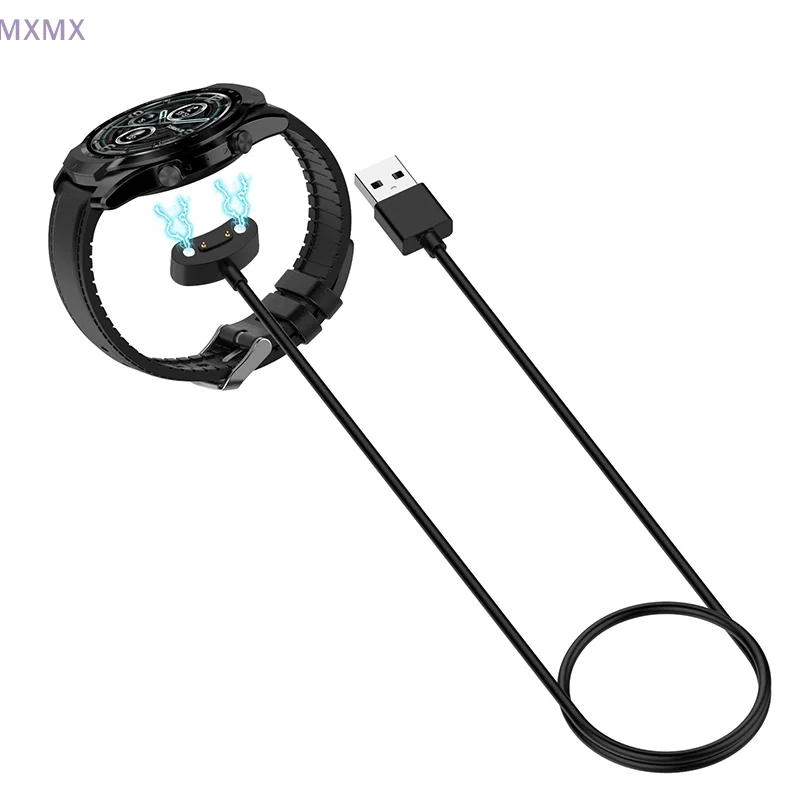USB Watch Charger For Ticwatch Pro 3/E3/Pro X/LTE/Ultra Gps Vertical Charging Stand Charging Cable 1M