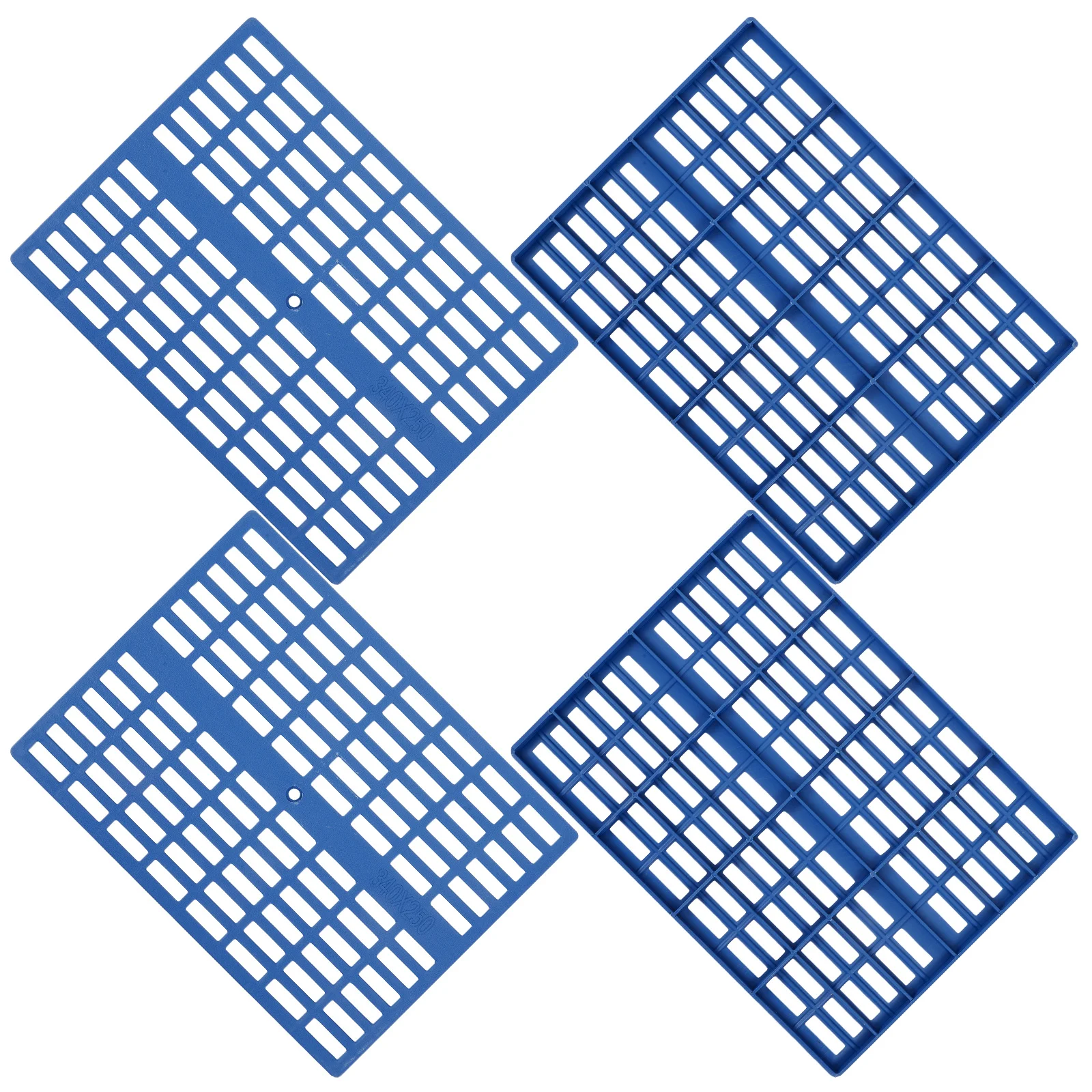 

4Pcs Bunny Cage Foot Mat Heavy Duty Plastic Resting Pad for Rabbit Floor Easy Assemble Small Pet Comfort Mat Hamster Accessories