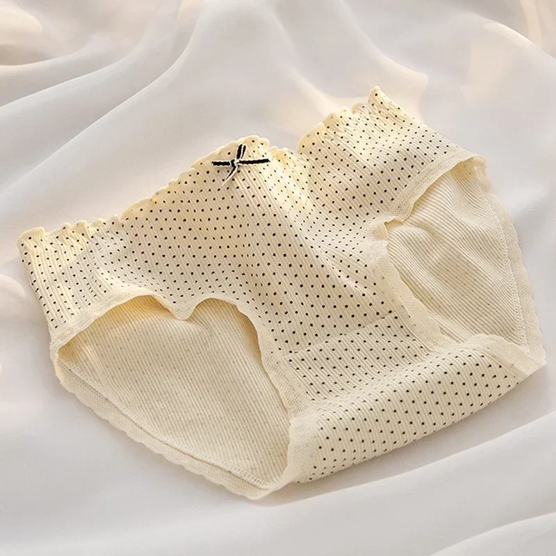 Hot Sales Women's Cotton Underwear Girls' Cute Flower Briefs Mid Waist Seamless Underpants Sexy Lace Panties Female Lingerie image 5