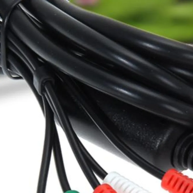 Cable AV Componente HD Multi Salida, Cable de Audio y Video RCA Compuesto para HDTV, Cable de Audio y Video AV para Sony PlayStation 2 3 PS2 PS3