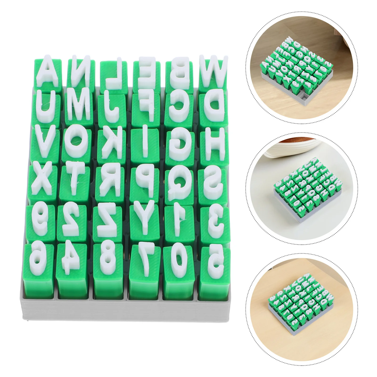 

1Set Kids Pottery Stamps 26 Piece Alphabet and Number Clay Stamping Set for Polymer Ceramic Crafting Alphabet Clay Stamp Set