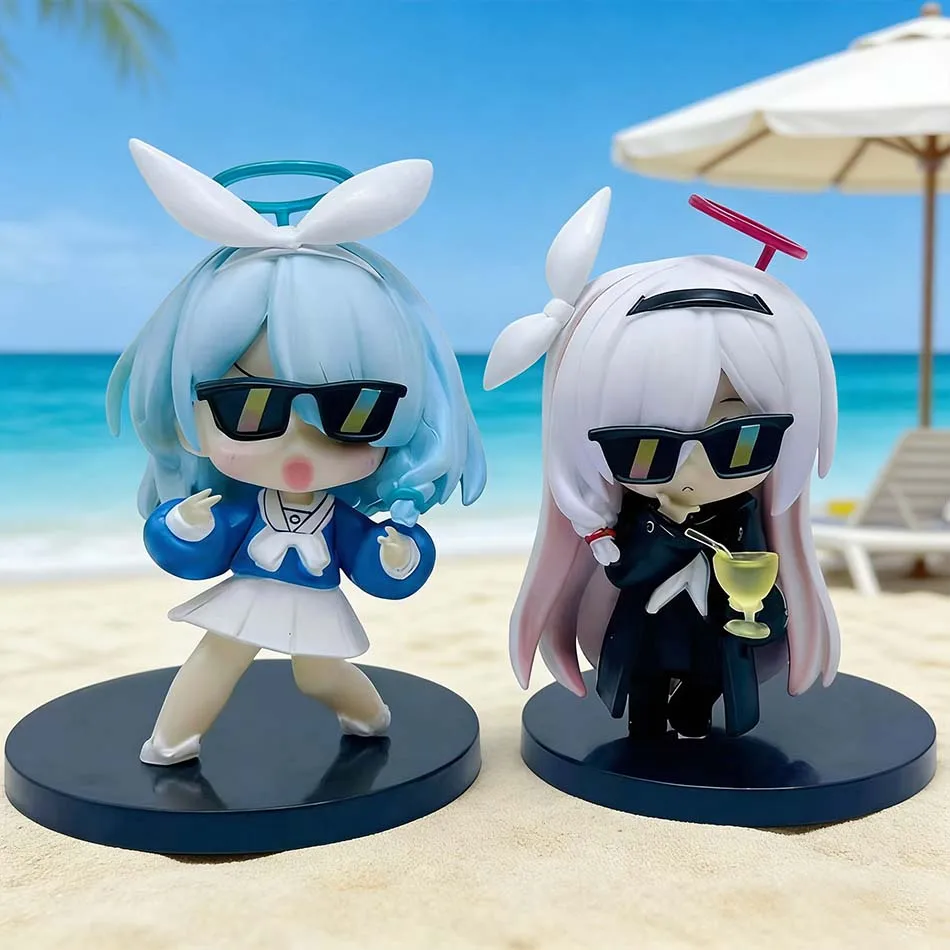 En Stock bleu archives Plana Arona Figure PVC Anime recueillir personnages d'anime ornements mignon dessin animé Festival cadeau de noël