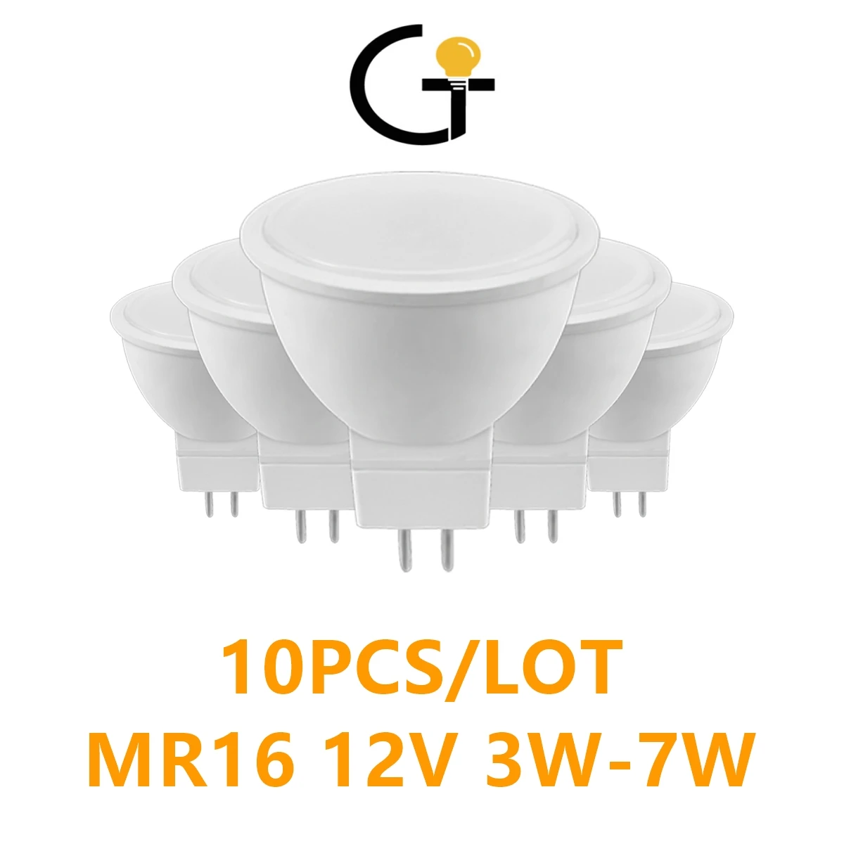 

10PCS LDE Spotlight MR16 GU5.3 12V 3W-7W High lumen warm white light replacement 50W 20W 100W halogen down light