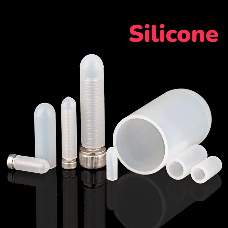 Silicone High-temperature Resistant Protective Sleeve Screw Anti-collision Powder Coating Electroplating Rubber Dust Cap M0.5~56