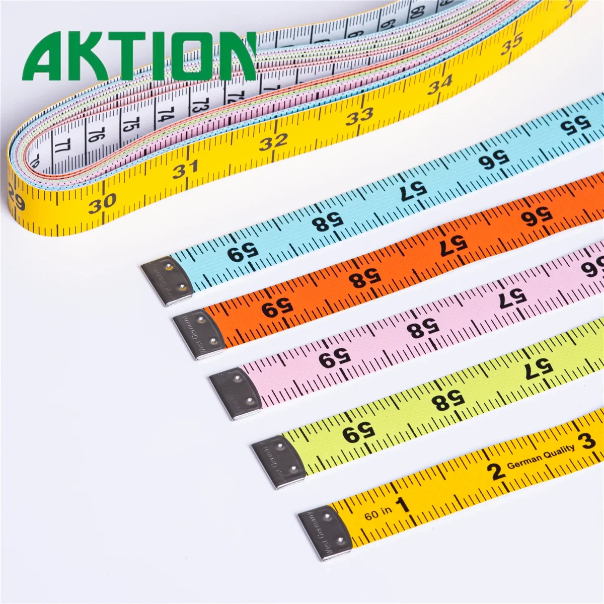 Wholesale 10 Pack Soft Fabric Tape Measures - 150cm/60 Inch Dual Scale Ruler for Dressmaking, Body Measurement, Sewing Studio
