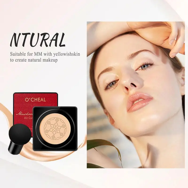 CC Cream Mushroom Head Air Cushion Brightening Long Lasting Foundation Natural Concealer Moisturizing Brightening BB Cream