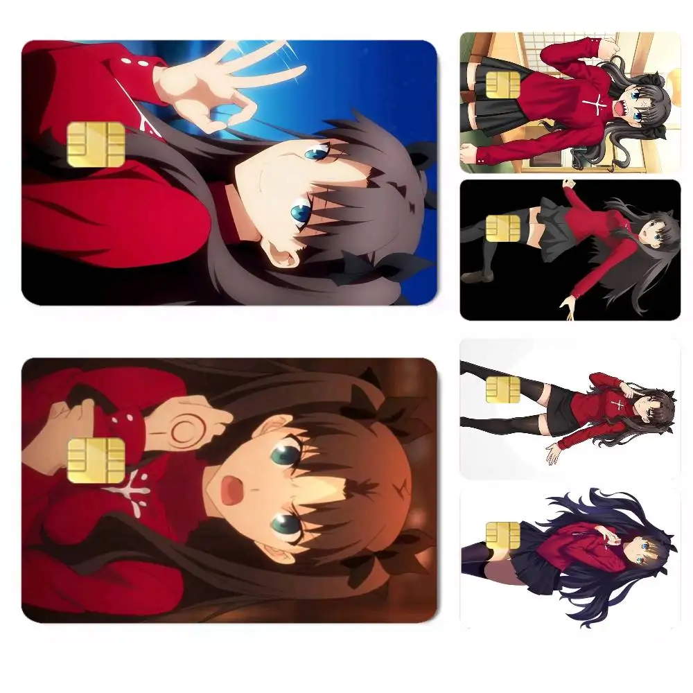 Fate stay night Rin Tohsaka-a Credit Card HD Stickers Premium matte film effectively prevents fingerprints and daily abrasion.