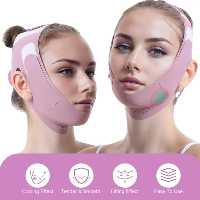 Graphene V-Line Mask Chin Up Face Belts Shaped Face  Jaw Exerciser Double Chin  Thining Band Massage Hot Sale Facial Care Tool
