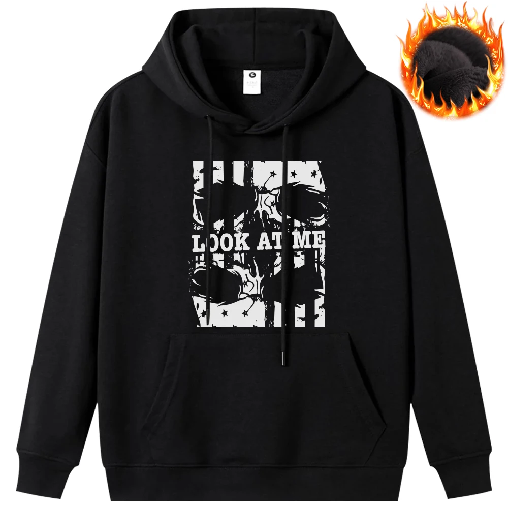 

Look At Me Creative Printed Hoodie Autumn Winter New in Hoodies Swearshirts Fashion Mens Clothing Oversize Pullover Casual Tops