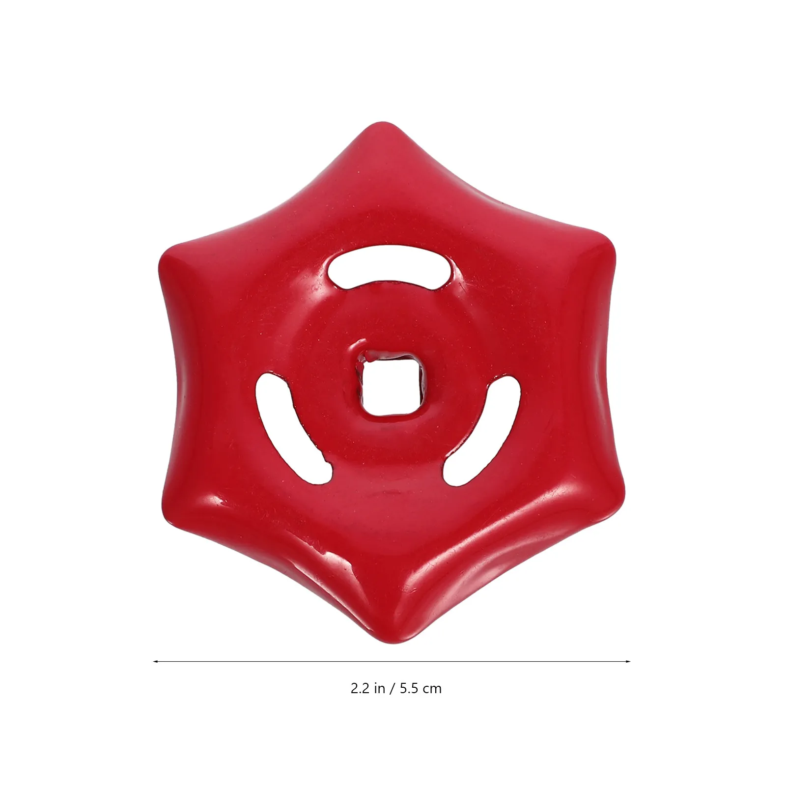 2pcs Iron Gate Wheel Handle 6mm Square Hole, Corrosion-Resistant Outdoor Faucet Shutoff Valve Handle