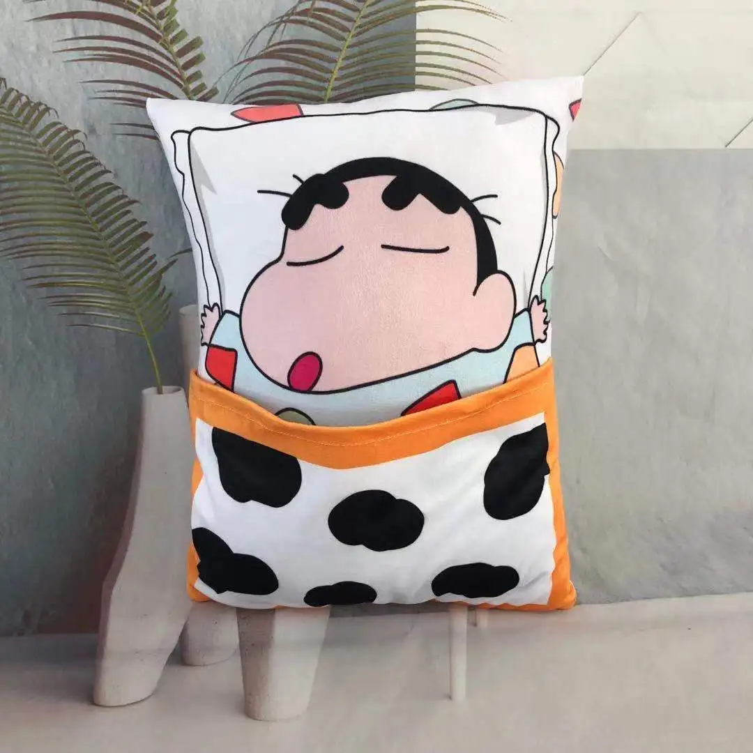 Crayon Shin-chan Cartoon Plush Hug Pillow, Crayon Shin-chan Sleep Pillow, Double-sided Printed Cushion, Plush Sofa Pad, Nap Pill view 5