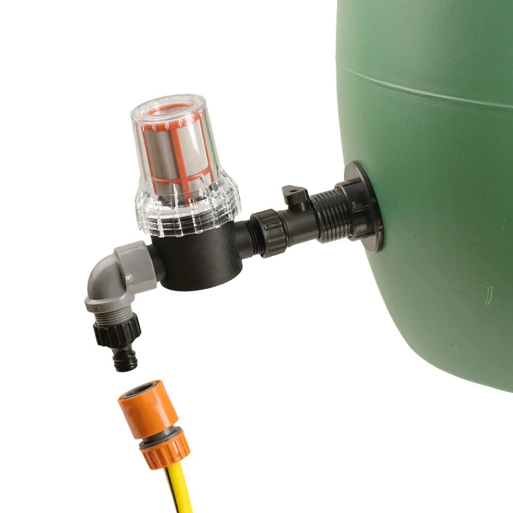 Rain Barrel Diverter Kit,Water Catcher Container with 200 Mesh Filter Rainwater,3/4