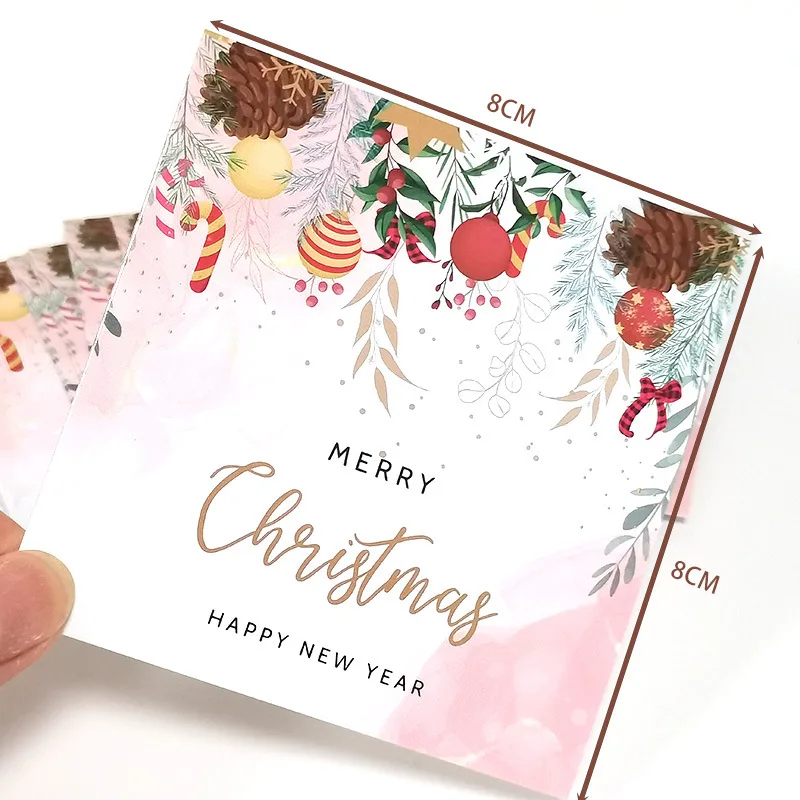 

30pcs/pack Merry Christmas Cards New Year Happy Winter Holiday Greeting Cards for Festival Xmas Gift Decoration Party Supplies