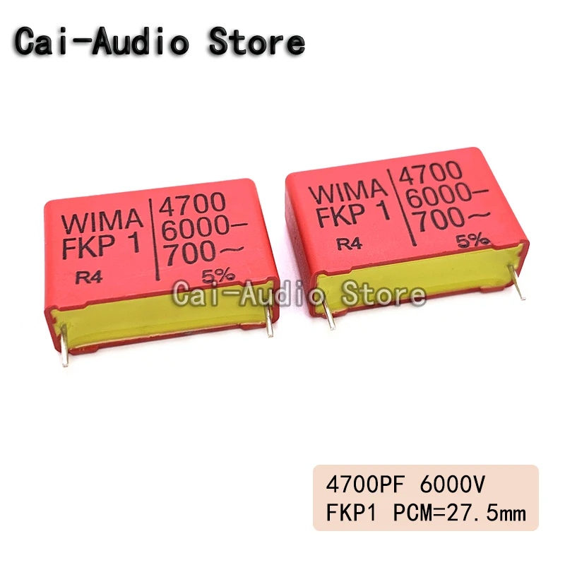 2PCS/5PCS/10PCS/Lot Germany WIMA FKP1 6000V 4700PF 6000V472 4.7NF Film Capacitor 6000V4700PF 472 Pitch 27.5mm 5% FKP1Y014706B00
