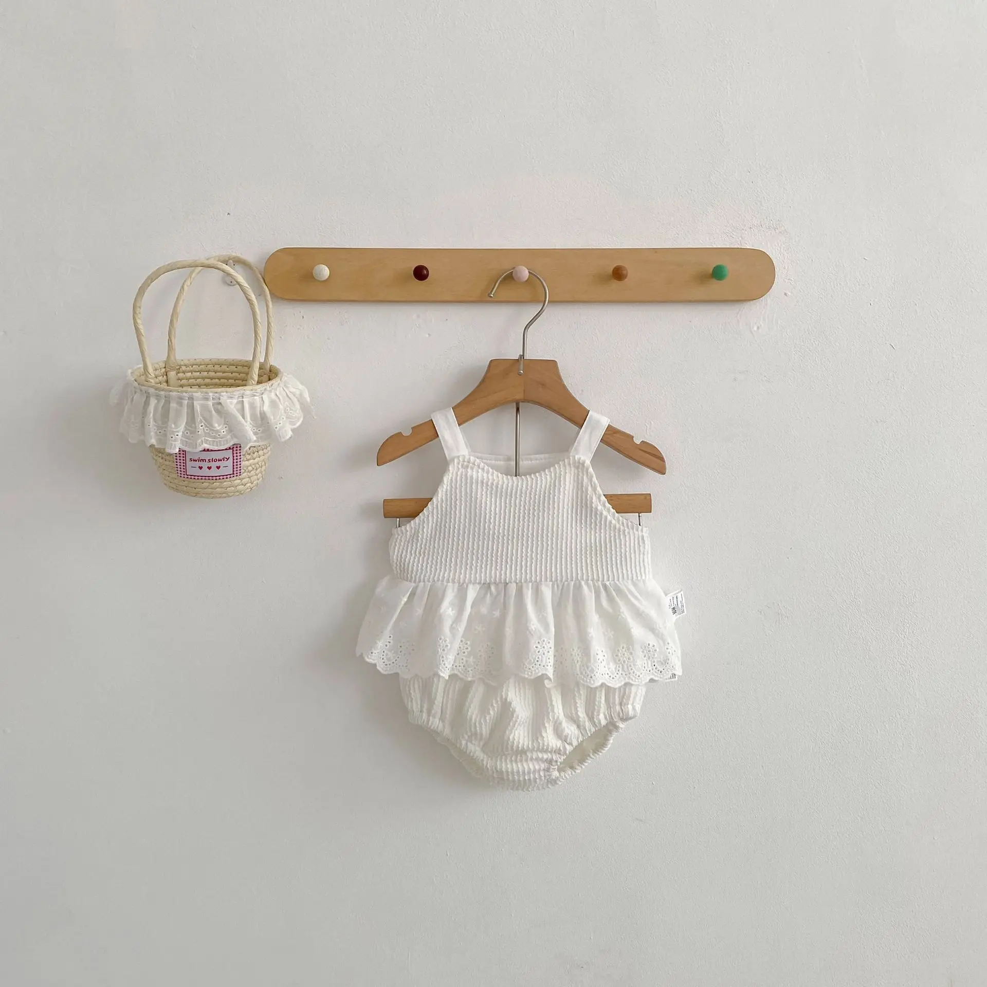Baby Clothing Sets 2026 Spring New Baby Girl Suit Sweet Halter Top And Shorts Toddler Girls 2 Piece Outfit Set