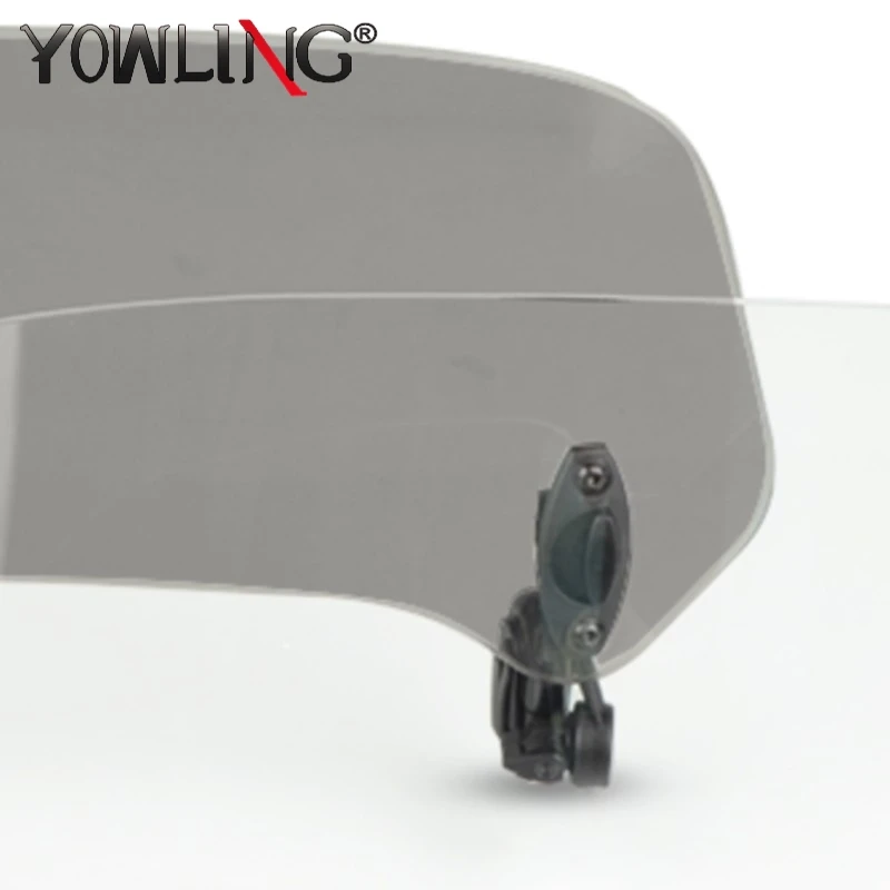 

Universal Motorcycle For All Motorcycle Models Windshield Extension Adjustable Spoiler Clamp-On Windscreen Deflector Suitable