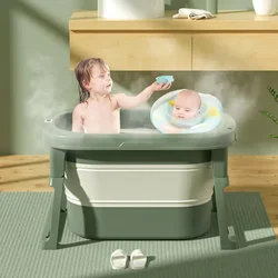 Baby Bathtub for Home, Convenient Folding Basin, Safety Material, Stable Load-Bearing Bath Bucket, 0-15 Years Old