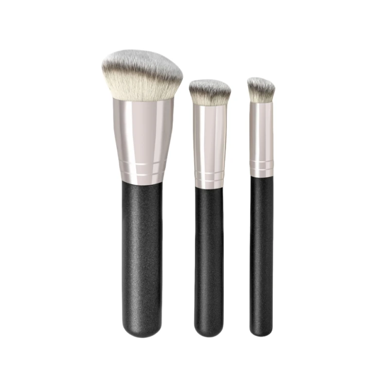 3 Pcs Ultra-light Differents size Short-handle Face eye highlighter Smudge concealer multi-purpose brush