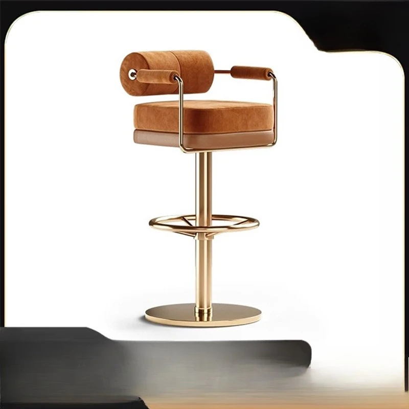 

Modern simple light luxury home bar rotating lift bar chair designer high bar stool