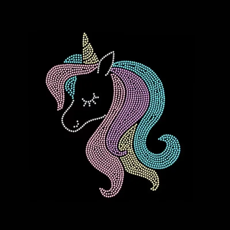 

Free Design Hot Fix Bling Crystal Cute Animal Template Strass Design Rhinestone Logo Iron on Hotfix Heat Transfer for T-shirts