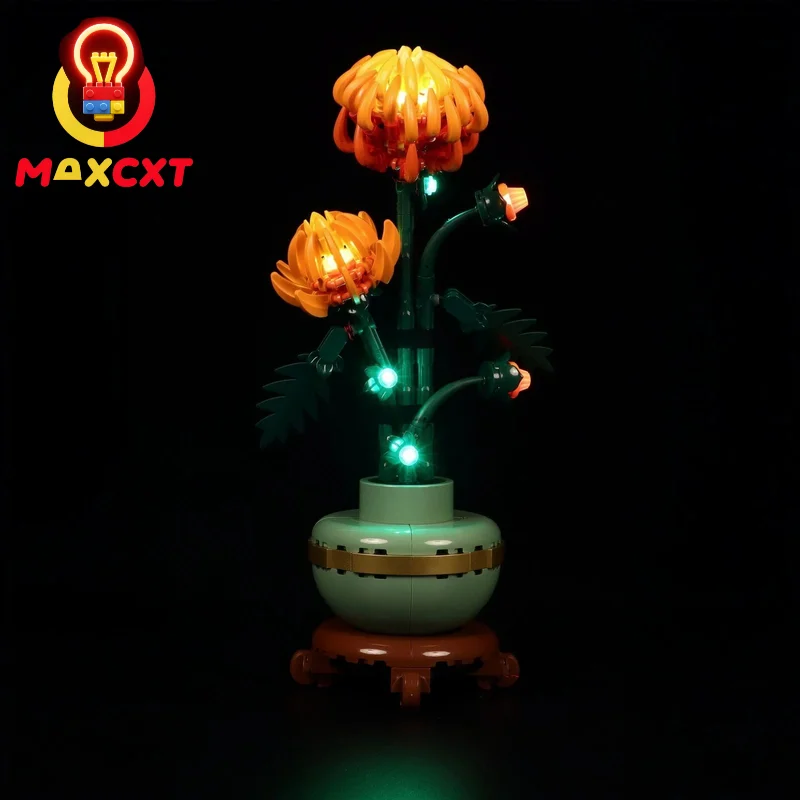 MAXCXT LED Light Set For LEGO10368 Chrysanthemum DIY Decorative Lamp With Battery Box Not Include Lego Building Blocks Set  ﻿