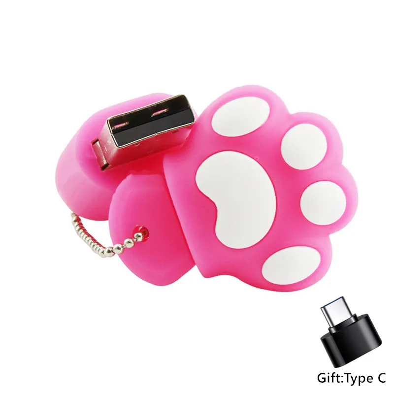 High-Speed CAT USB Flash Drive 32G Durable Data Storage TYPE C Stick Pen U Disk Multiple Capacities 128GB 64GB 32GB 16GB 8GB 4G - view 6
