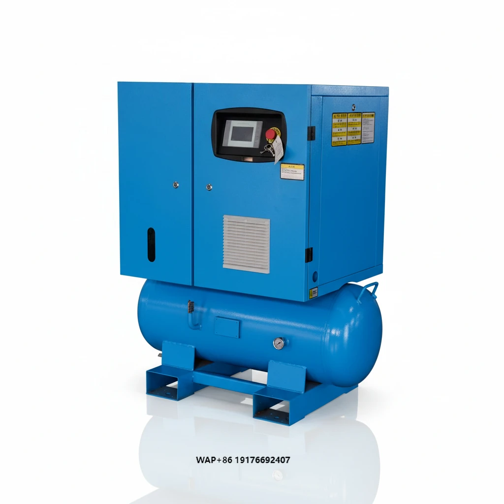 

ZAKF Industrial Equipments Single PHASE All-In-One Integrated Air Compressor 7.5KW 10HP 220V Screw Type With Tank