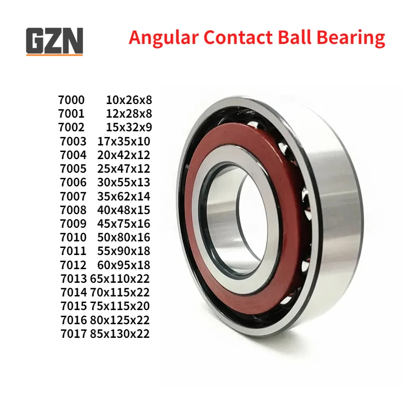 

1PCS Free Shipping Single Row High Speed Angular Contact Ball Bearing 7000C AC Series P0 ABEC-1 Precision Spindle Bearing