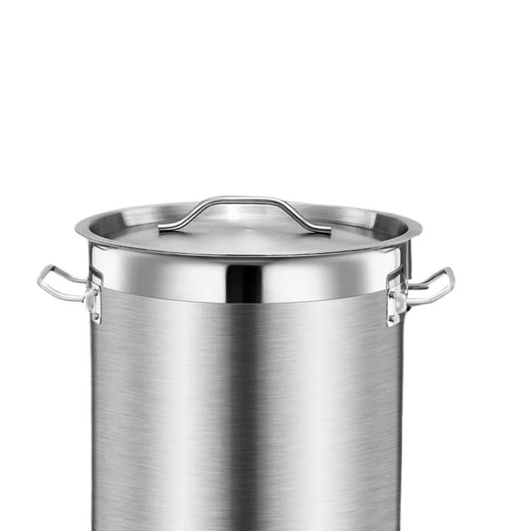 

Commercial induction cooker soup bucket, with lid, large capacity, thickened composite bottom soup pot