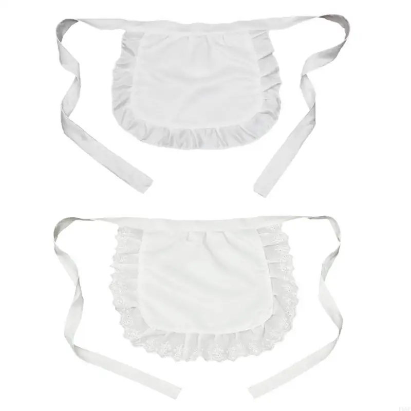 

B95F Halloween Girl Maid Cosplay Costume Half Apron Maid Cosplay Apron