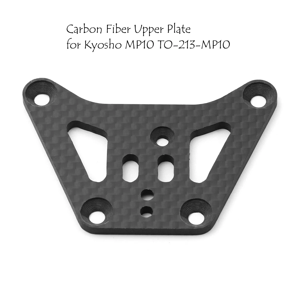 For Kyosho MP10 TO-213-MP10 Black Carbon Fiber Upper Plate LY90 RC Car Upgrade Parts Accessories