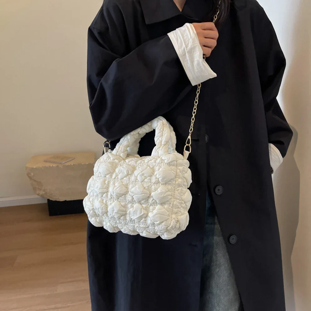 Koreańska Mini-chmurowa plisowana torebka damska torebka pikowana torba na ramię Crossbody 2023 modne luksusowe designerska torba marki