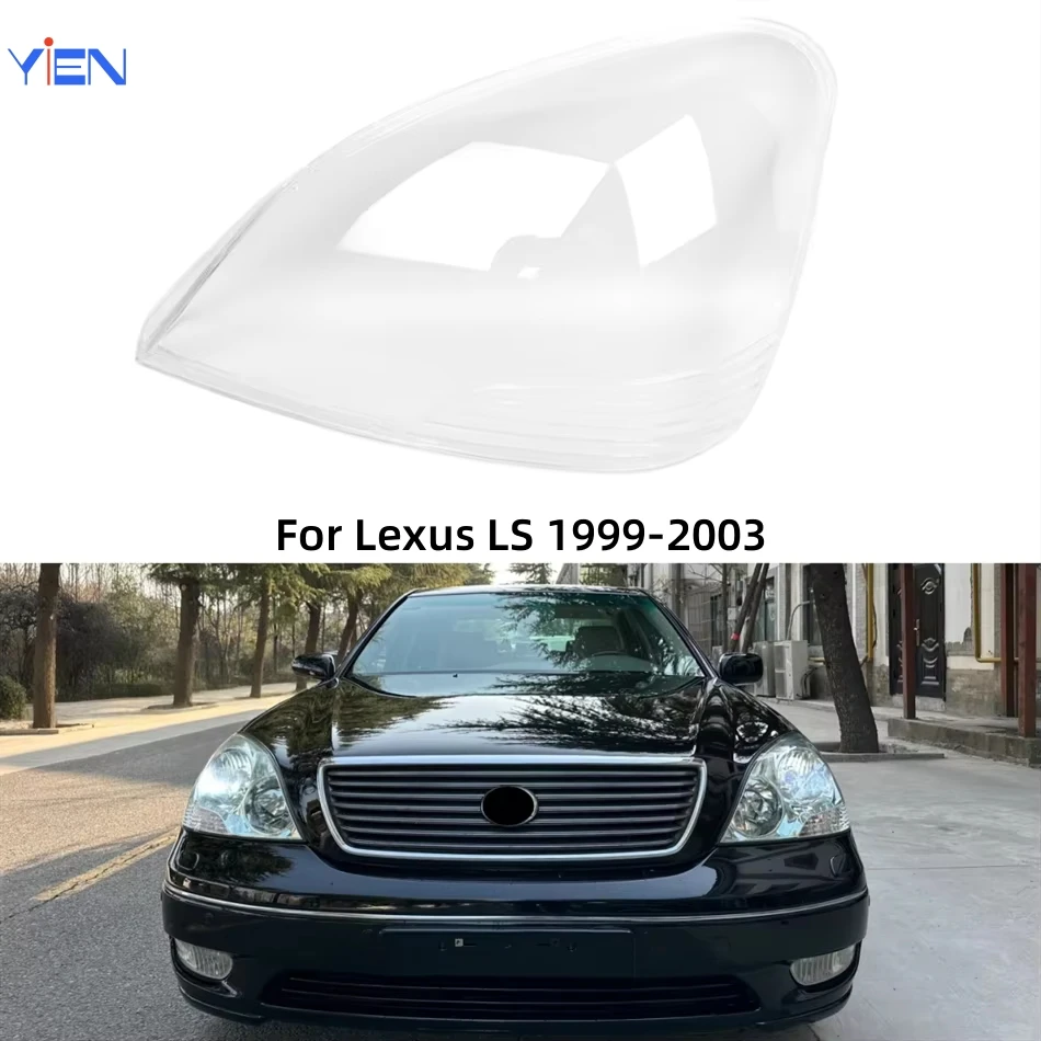 For Lexus LS LS430 LS460 LS600 1999 2000 2001 2002 2003 Car Front Headlight Lens Cover Lampshades Lamp Shell Headlights Glass